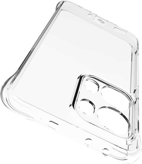 Spacecase Anti-shock Back Cover Silicone 1mm with Strap Transparent (Oppo Reno13 Pro)