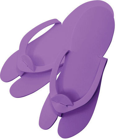 Pedicure Flip Flops Eva Purple 12 Pairs One Size