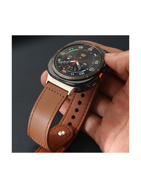 Armband Leder Orange (Amazfit T-Rex 3)