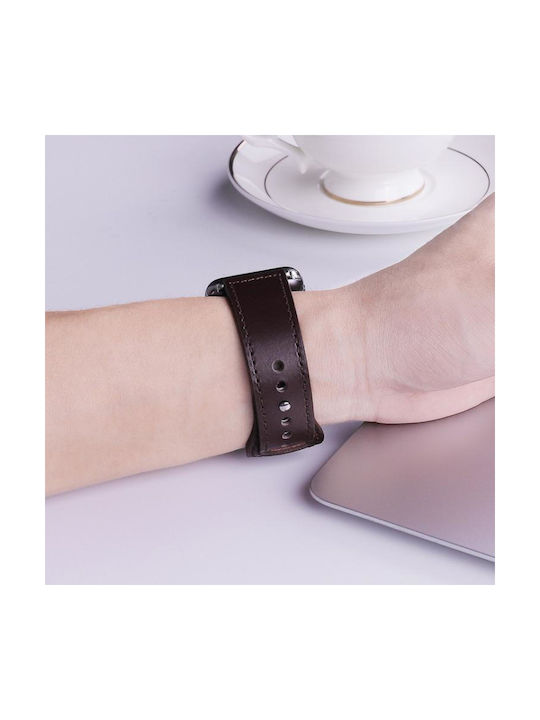 Каишка Кожа Тъмносин (Amazfit T-Rex 3)