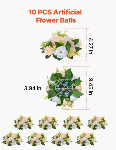 Vevor Wedding Decoration 10pcs 11.938cm 860gr