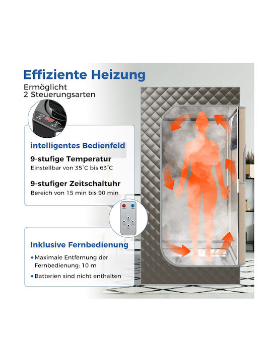 Costway Indoor Individual Sauna LxDxH