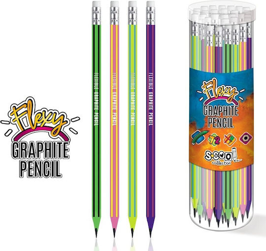 Flexible Graphite Pencil Hb Lead Soft Eraser Hexagonal Shape
