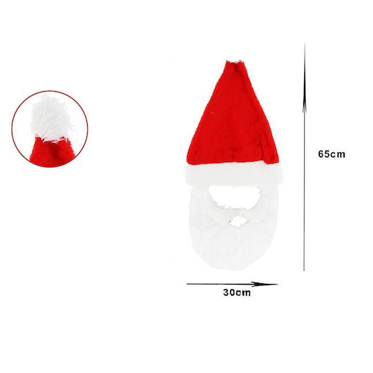 Weihnachts-Kappen des Weihnachtsmanns Rot 30x65cm.