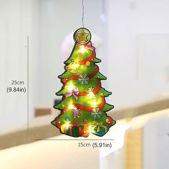 Masterled Figurină De Crăciun Pentru Brad Cu Leduri Alb Cald Decorațiune Pentru Vitrină Alimentată Cu Baterii Ip20