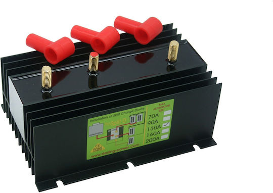Eval Pro Split Boat Battery Separator Charger Separator / Battery Balancer Pro Split, Amp: 200, Accumulator: 2