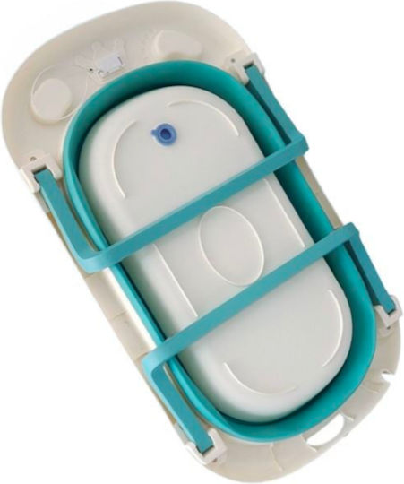 Faltbare Babybadewanne mit Thermometer Mehrfarbig