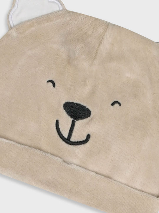 Kids Beanie Fur Gray for Newborn