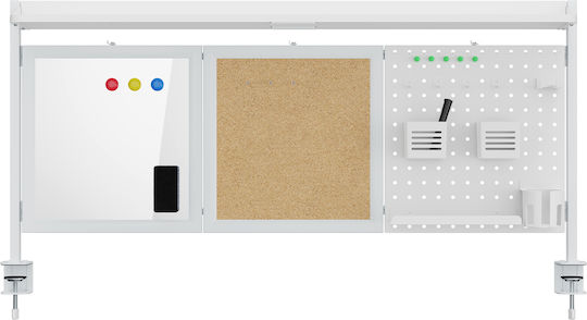 Office Divider Organizer Ergo Office Er-300 W Maximum Load 10kg White Cork Board Width 1250mm White