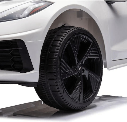 Corvette C8 Einsitzer Lizensiert 12 Volt Weiß Kinderfahrzeuge CARS-TR2309R/C-12V-Weiß