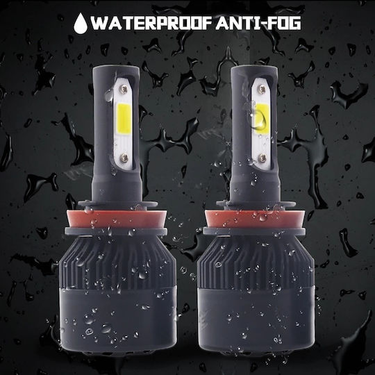 Set 2 Lămpi Auto Led H1 S2 Black Edition Faruri Led 12v 24v 50w 8000lm 6500k