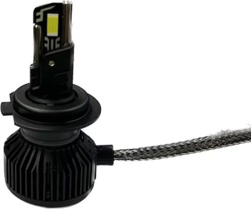 Set 2 Lămpi Auto LED H1 180W Canbus 60mm Fără Eroare 23000lm 6000K T55 Mini Negru