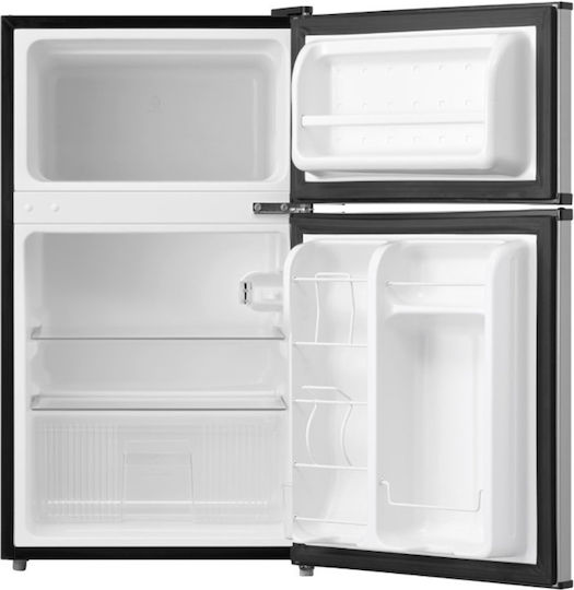 Morris Kühlschrank mit Doppeltür 87Es H83.7xB47xT49.2cm. Silver T72089ETD