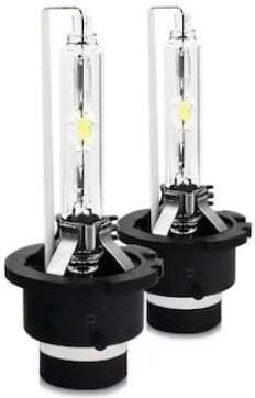 Set 2 Lămpi Auto D2s 35W Putere 6000K Temperatura De Culoare 12V Xenon 3800 Lumeni Randament Luminos Consum Redus De Energie Negru