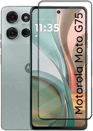 Screen Protector Motorola Moto G75 Skyddar Innovation Sticlă Temperată Ultra HD 111D Protecție Instalare Ușoară Set Autocolante Transparent