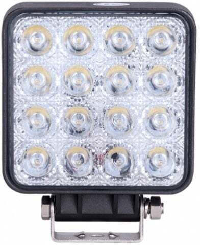48w 12v-24v Offroad Car Led Spotlight 16 Led Square