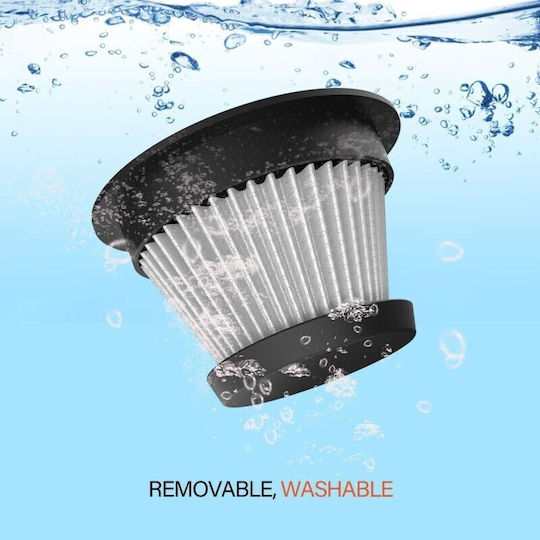 Portable Vacuum Cleaner 120w 3 Heads Brushes Flashlight Battery Hepa Filter