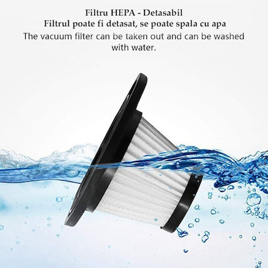 Aspirator Auto Portabil Fără Fir 120W Filtru Hepa Usb Reîncărcabil Aspirare Uscată Umedă cu Baterie
