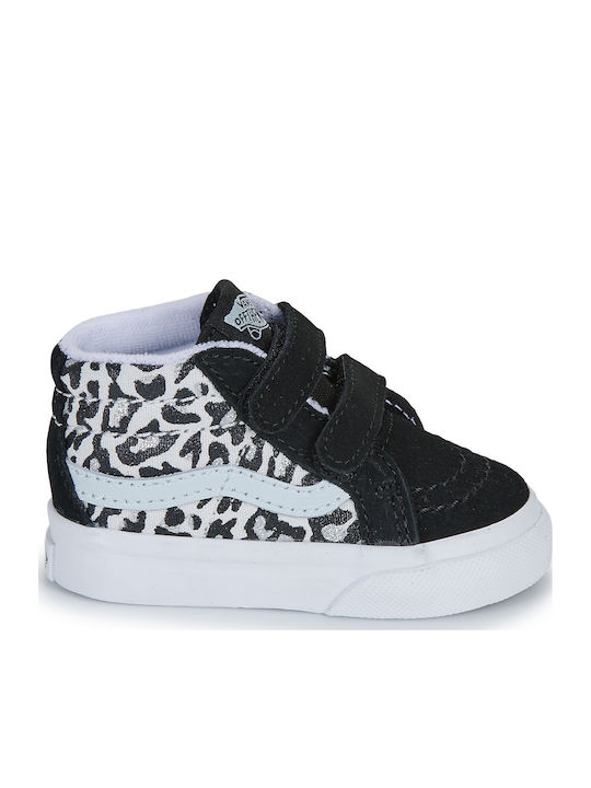 Sk8-mid Reissue V Παιδικά Sneakers High με Σκρατς Μαύρα