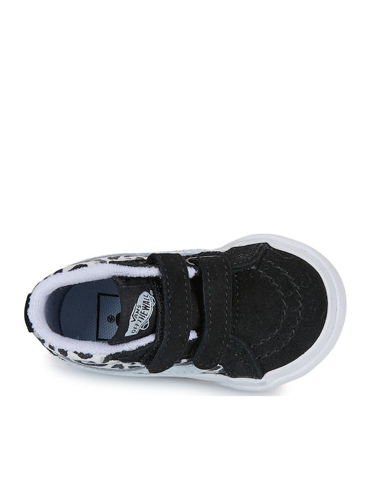 Sk8-mid Reissue V Παιδικά Sneakers High με Σκρατς Μαύρα