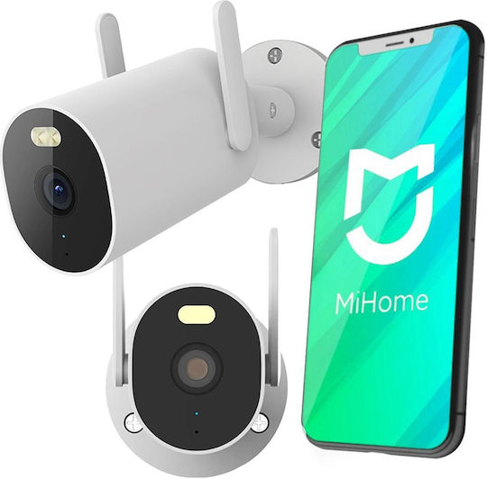 Xiaomi AW300 IP Κάμερα Παρακολούθησης Wi-Fi Full HD+ 3MP Αδιάβροχη με Μικρόφωνο και Φακό 2.4mm