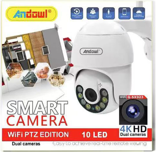 Andowl Q-SX923 IP Surveillance Camera Wi-Fi Full HD 1080p Waterproof with Two-Way Communication and Lens 3.6mm