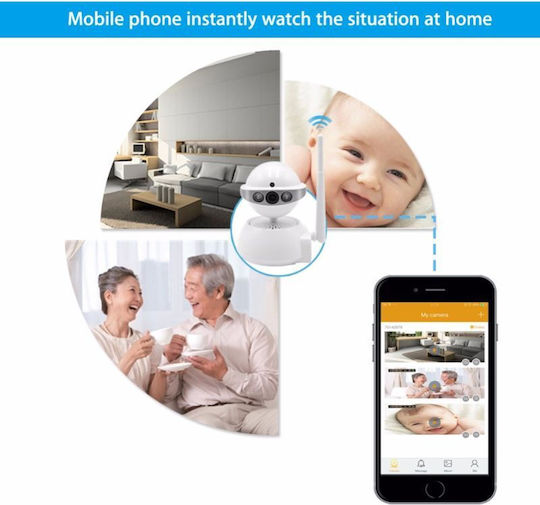 IP Κάμερα Παρακολούθησης Wi-Fi HD 720P με Αμφίδρομη Επικοινωνία