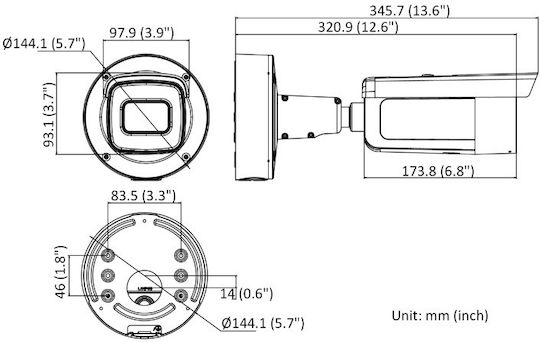 Hikvision DS-2CD2646G2-IZS(C) IP Cameră de Supraveghere Full HD+ 4MP Rezistentă la apă cu Lentilă 2.8-12mm