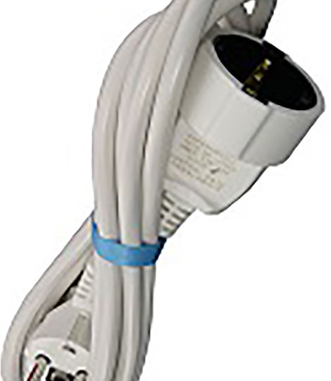 CHaralampidis Extension Cable Cord 3 x 1.5mm²/10m White