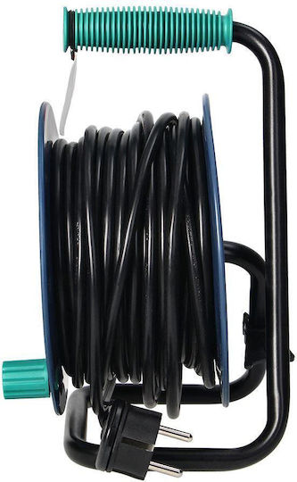 Orno Extension Reel Cord 3 x 1mm²/15m Turquoise