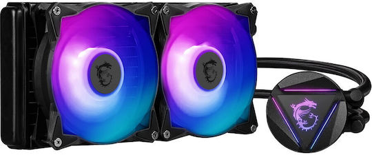 MSI MAG CoreLiquid 240R V2 v1 Wasserkühlsysteme AIO CPU mit 2 Lüfterabmessung 120mm und ARGB Beleuchtung