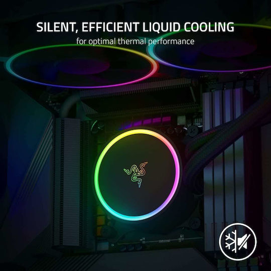 Razer Hanbo Chroma RGB AIO Sisteme De Răcire Cu Apă AIO CPU Cu 2 Ventilatoare 120mm