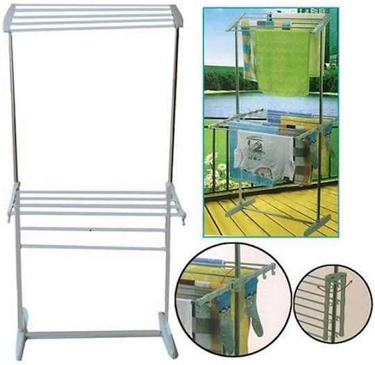 Uscătoare Rufe Pliere Pardoseală Inox 24x65cm