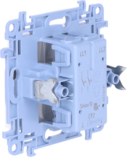 Kontakt-Simon Waterproof Recessed Wall Switch Two-Way without Frame White