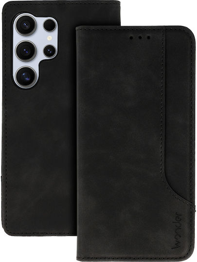 Wonder Back Cover Synthetic Leather / Silicone Black (Galaxy S24 Ultra)