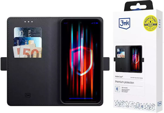 3MK Wallet Σιλικόνης / Πλαστικό Μαύρο (Oppo A17)