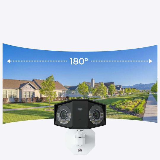 Reolink DUO Series P750 IP Dual Surveillance Camera 8K Waterproof with Two-Way Communication and 2.8mm Gray Lens