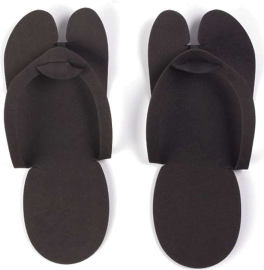 Bournas Medicals Pedicure Flip Flops Black 12 Pairs Black 2pcs 121.031.BL