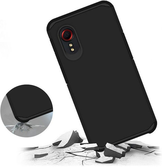 3MK Matt Umschlag Rückseite Silikon Schwarz (Galaxy Xcover 5)