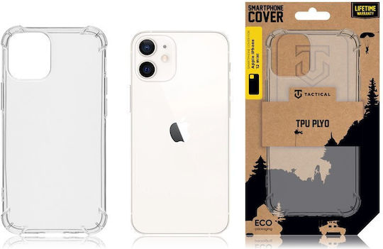 Tactical Plyo Umschlag Rückseite Silikon Transparent (iPhone 12 mini)