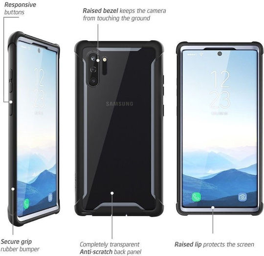 i-Blason Ares 360 Vollschutz Kunststoff 2mm Wasserdicht Schwarz (Galaxy Note 10)