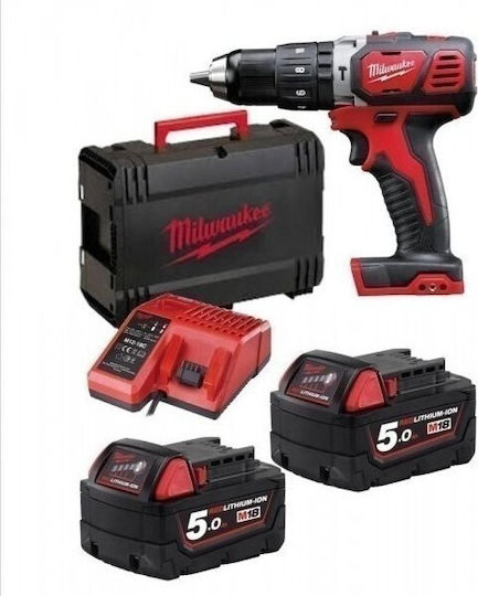 Milwaukee M18 BLPD-502C Percussive Drill Driver Battery Brushless 18V 2x5Ah