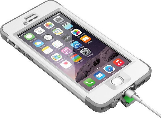 LifeProof Nuud Αδιάβροχη Back Cover Πλαστικό 2mm Αδιάβροχο Λευκό (iPhone 6/6s)