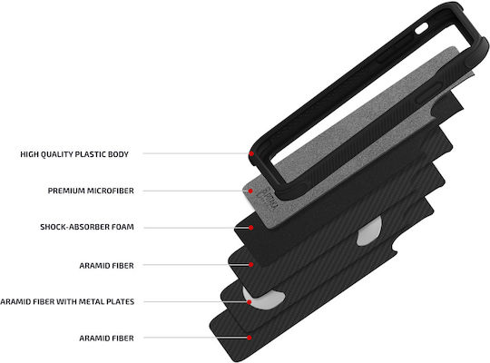 Pitaka MagCase Back Cover Aramid Fiber 0.1mm Μαύρο (iPhone 11 Pro Max)