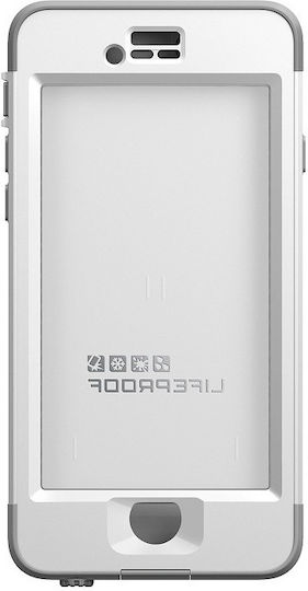 LifeProof Nuud Αδιάβροχη Back Cover Πλαστικό 2mm Αδιάβροχο Λευκό (iPhone 6/6s)