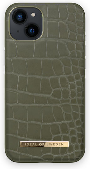 iDeal Of Sweden Atelier Back Cover Δερματίνης Khaki Croco (iPhone 13 Pro Max)