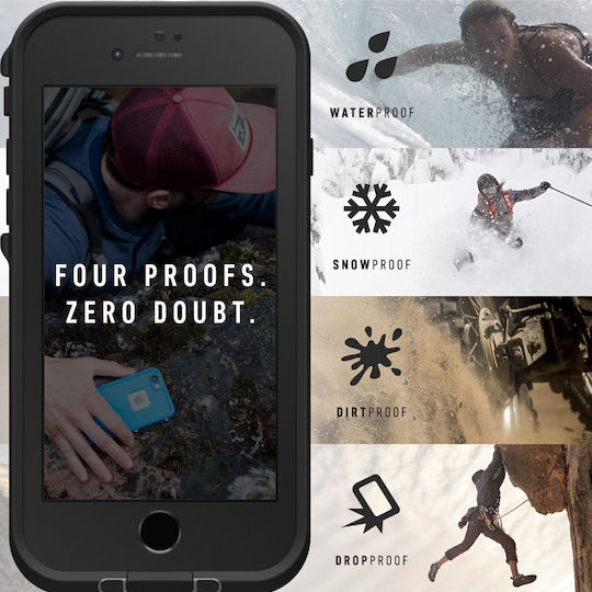 LifeProof Fre Back Cover Πλαστικό 2mm Αδιάβροχο Μαύρο (iPhone SE 2022/2020)