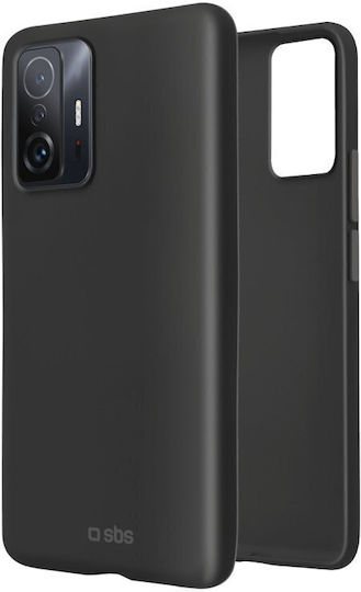 SBS Sensity Soft Back Cover Silicone Black (Xiaomi 12T / 12T Pro)
