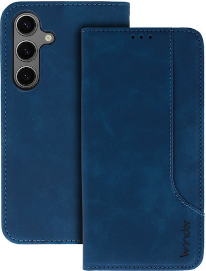 Wonder Back Cover Δερματίνης / Σιλικόνης Navy Μπλε (Galaxy S24)