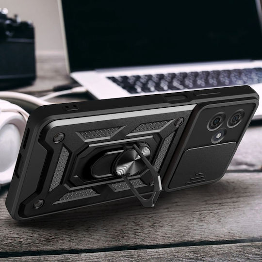 Tech-Protect Camshield Pro Back Cover Μεταλλικό Μαύρο (Motorola Moto G54 5G)